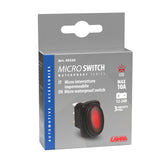 Lampa Micro interruttore impermeabile con spia a Led - 12/24V - Rosso 45535