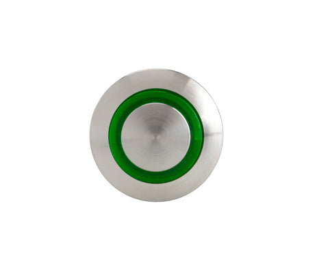 Lampa Interruttore a pulsante con spia a Led, 12/24V - Verde 45575
