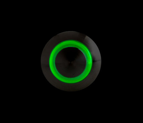 Lampa Interruttore a pulsante con spia a Led, 12/24V - Verde 45575
