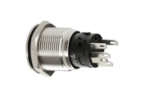 Lampa Interruttore a pulsante con spia a Led, 12/24V - Arancio 45577