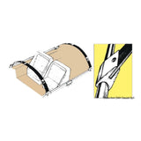 Placas de nailon Tessilmare para tubos de 22 mm (1 par)