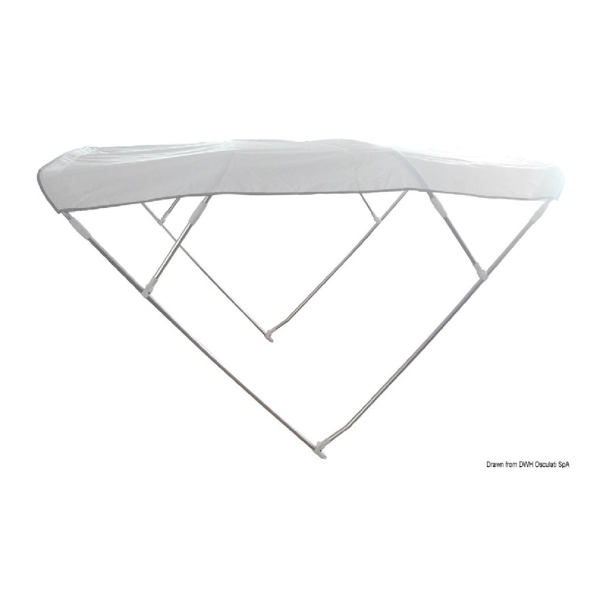 Osculati Capottina parasole BIMINI DEPTH 4 archi Bianca 46.918.02 OUTLET (confezione danneggiata)