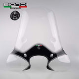 Biondi Club Parabrezza Scooter Trasparente con Serigrafia Nera - Solo Schermo