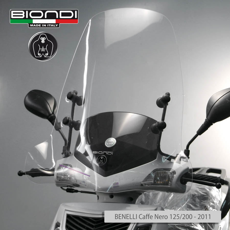 Biondi Windschutzscheibe Pro Transparent + Montageset LIFAN Shuttle LF QT 50 2006