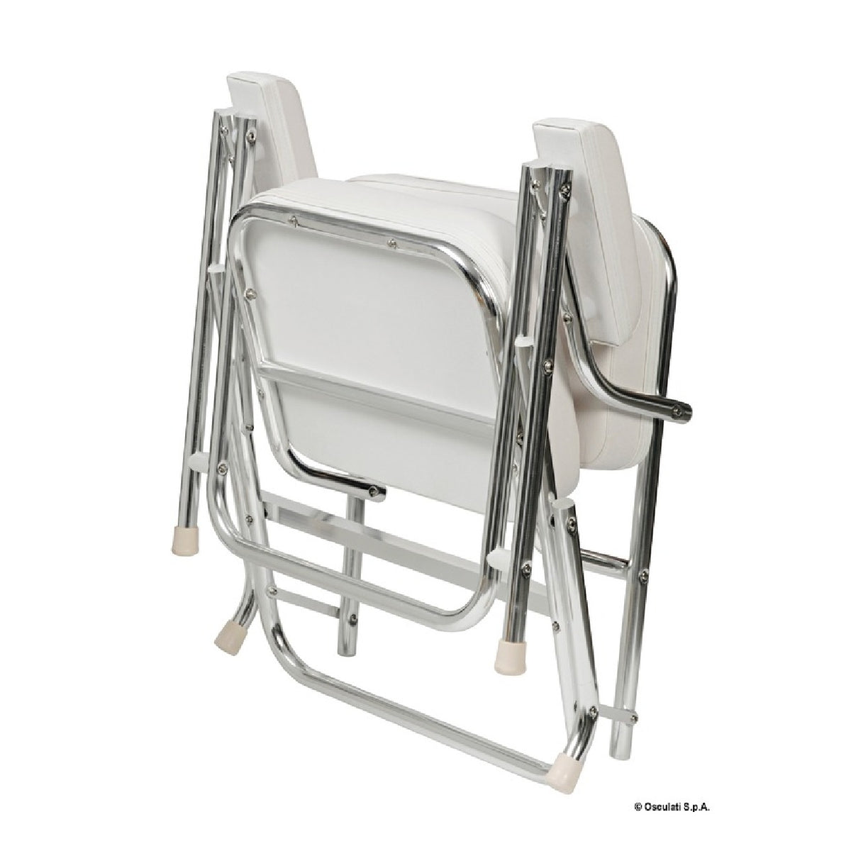 Osculati Kapitänsstuhl aus eloxiertem Aluminium 48.340.00