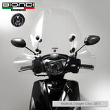 Biondi Windschutzscheibe Club Transparent KYMCO Filly 50 ccm 2024 mit Halterungen