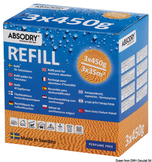 Osculati ABSODRY Classic Feuchtigkeitsabsorber 450 Gramm 52.153.03