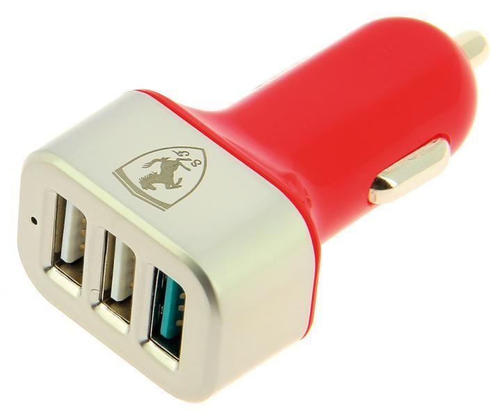 Ferrari-Autoladegerät mit 3 USB-Anschlüssen (4,1 A)