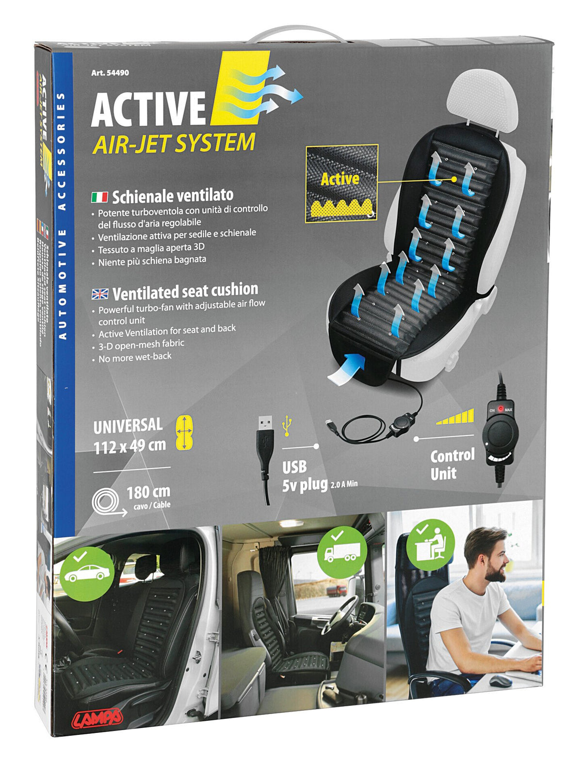 Lampa Active Air-Jet System, schienale ventilato 54490