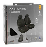 De-Luxe Sport Edition, pareja de fundas para asientos delanteros - Negro