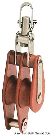 HYE Bozzello tufnol 2 pulegge TWH 12x43