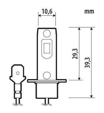 Pilot 12V Halo Led Venus Series Quick-Fit - (H3) - 10W - PK22s - 1 pz - Scatola