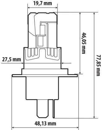 Pilot 12V Halo Led Alien Series Quick-Fit - (H4) - 25W - P43t - 1 pz - Scatola