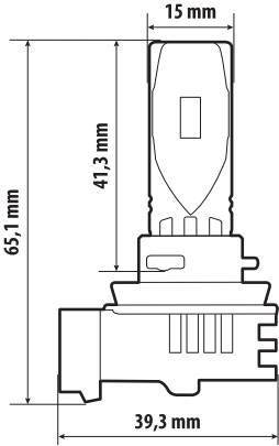Pilot 12V Halo Led Alien Series Quick-Fit - (H11) - 35W - PGJ19-2 - 1 pz - Scatola