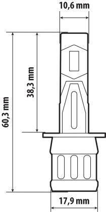 Pilot 12V Halo Led Alien Series Quick-Fit - (H1) - 25W - P14,5s - 1 pz - Scatola