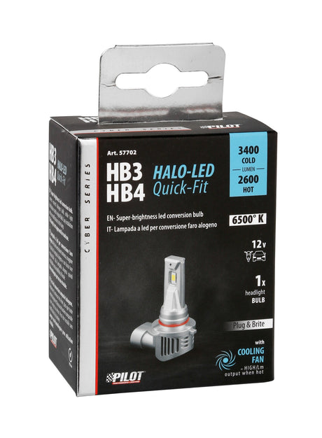 Pilot 12V Halo Led Cyber Series Quick-Fit - (HB3-HB4) - 36W - P20d/P22d - 1 pz - Scatola