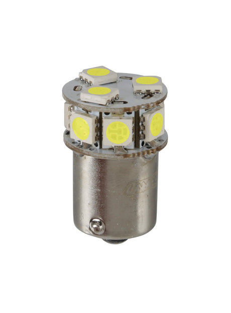 Pilot 24/32V Led series - 10 SMD x 1 chip - (P21W) - BA15s - 20 pz - Busta - Bianco - Doppia polarità - Resistenza incorporata