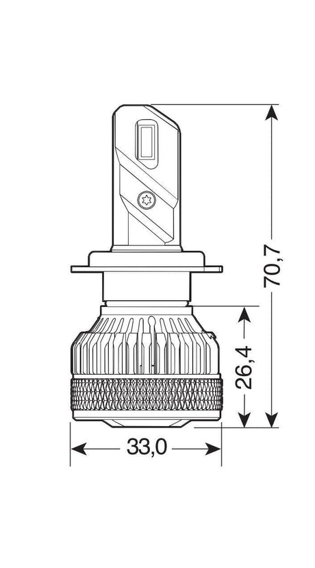 Pilot 9-32V Halo Led Serie 14 Lightning - (H7) - 45W - PX26d - 2 pz - Scatola