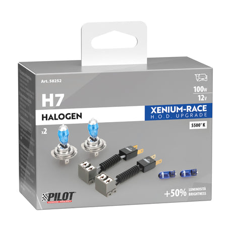 Pilot 12V Xenium Race Bonus-Pack - (H7) - 100W - PX26d - 2 pz - Scatola Plast.