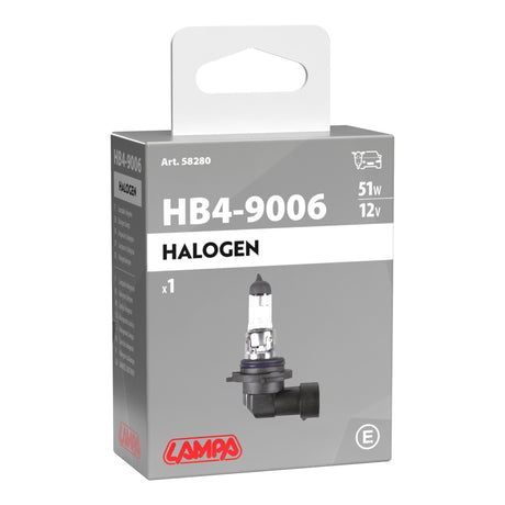 Lampa 12V Lampada alogena - HB4 9006 - 51W - P22d - 1 pz - D/Blister 58280