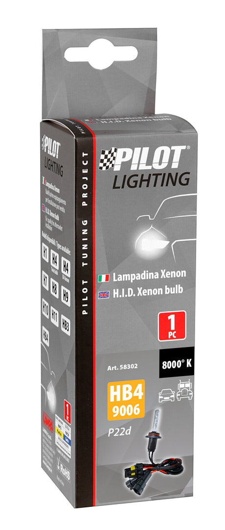 Pilot 12/24V Lampadina HID Xenon 8.000K - HB4 9006 - 1 pz - Scatola