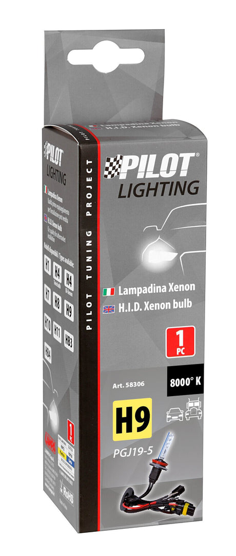 Pilot 12/24V Lampadina HID Xenon 8.000K - H9 - 1 pz - Scatola
