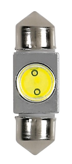 Pilot 12V Hyper-Led 2 1 SMD x 2 chips 10x31 mm SV8,5-8 1 pz Scatola Bianco