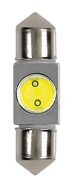 Pilot 12V Hyper-Led 2 1 SMD x 2 chips (C5W) 10x36 mm SV8,5-8 1 pz Scatola Bianco