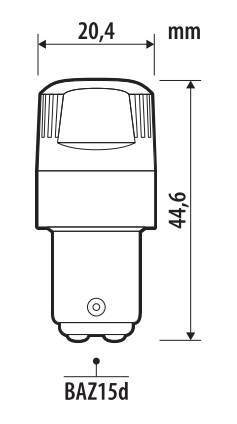 Pilot 12V Ultra-Lumen Series - (P21/4W) - BAZ15d - 2 pz - Scatola - Bianco - Doppia polarità - Resistenza incorporata