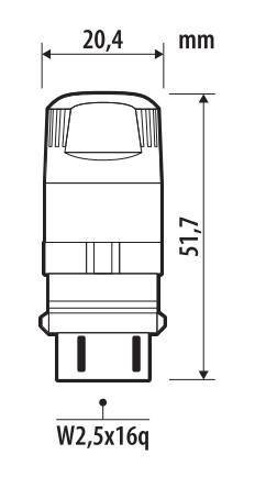 Pilot 12V Ultra-Lumen Series - (PY27/7W) - W2,5x16q - 2 pz - Scatola - Arancio - Doppia polarità - Resistenza incorporata