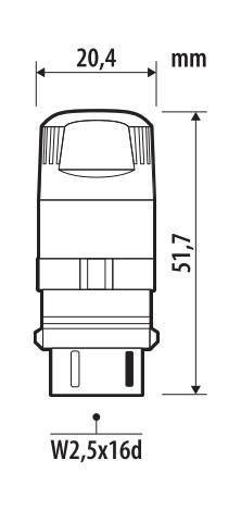 Pilot 12V Ultra-Lumen Series - (P27W) - W2,5x16d - 2 pz - Scatola - Bianco - Doppia polarità - Resistenza incorporata
