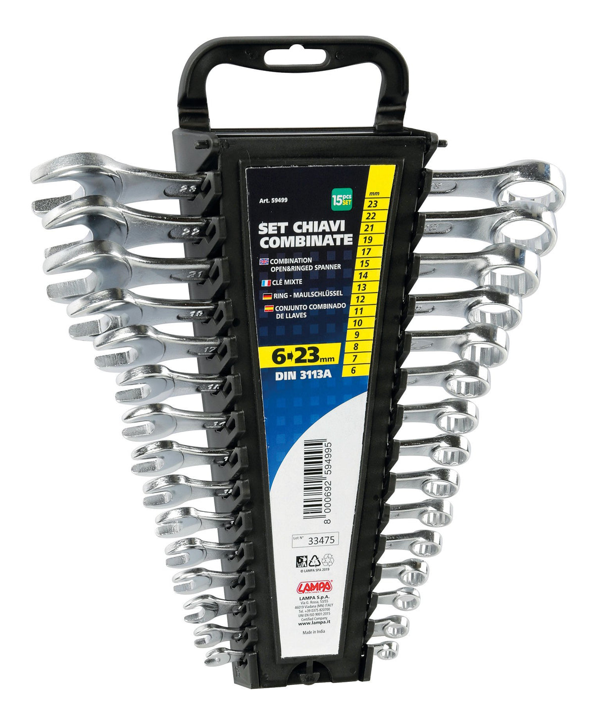 Lampa Set 15 chiavi combinate 59499