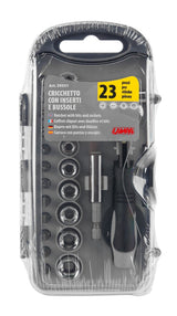 Lampa Set cricchetto con inserti e bussole, 19 pz 59551