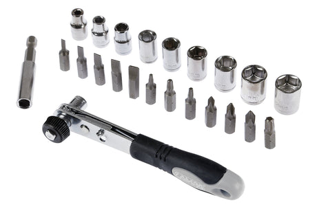 Lampa Set cricchetto con inserti e bussole, 19 pz 59551