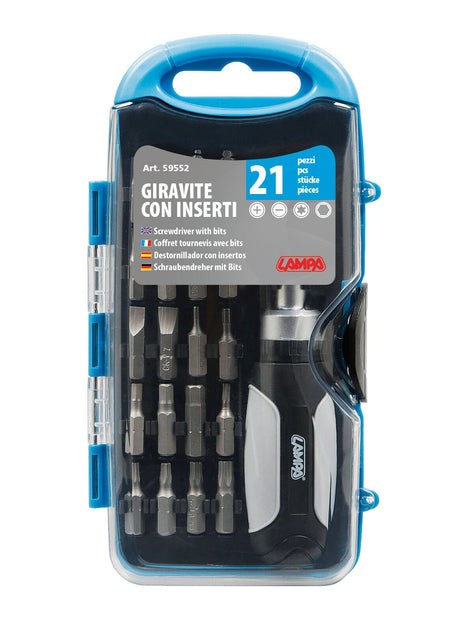 Lampa Set cacciavite con inserti, 21 pz 59552