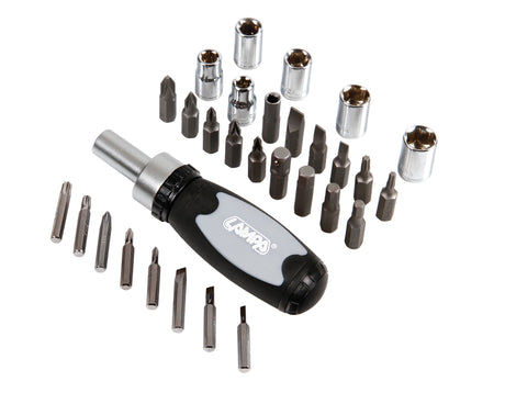 Lampa Set cacciavite con inserti e bussole, 30 pz 59553