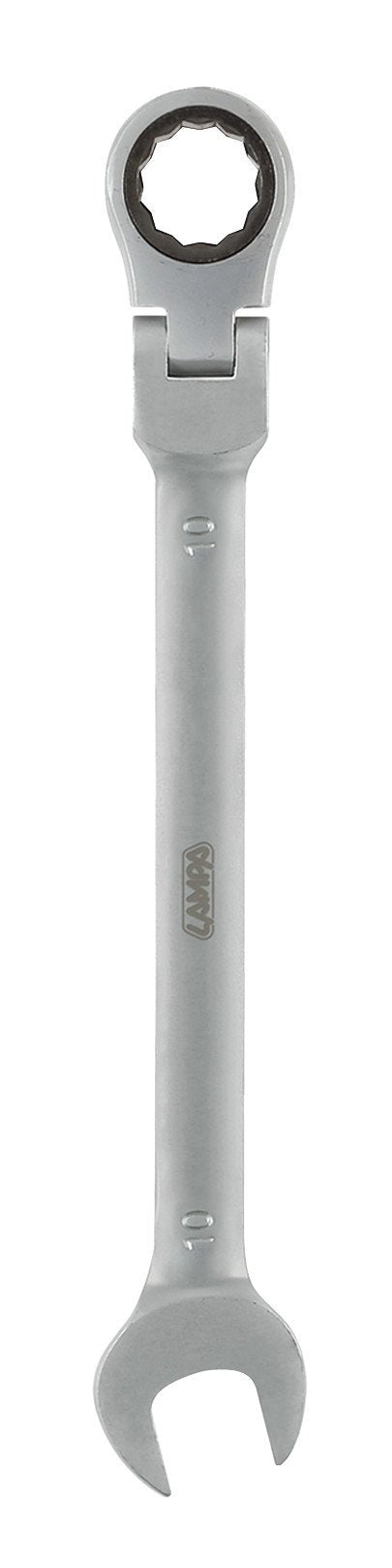 Lampa Chiave combinata con cricchetto snodato - 10 mm 59556