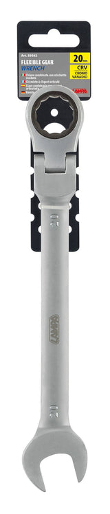 Lampa Chiave combinata con cricchetto snodato - 20 mm 59562
