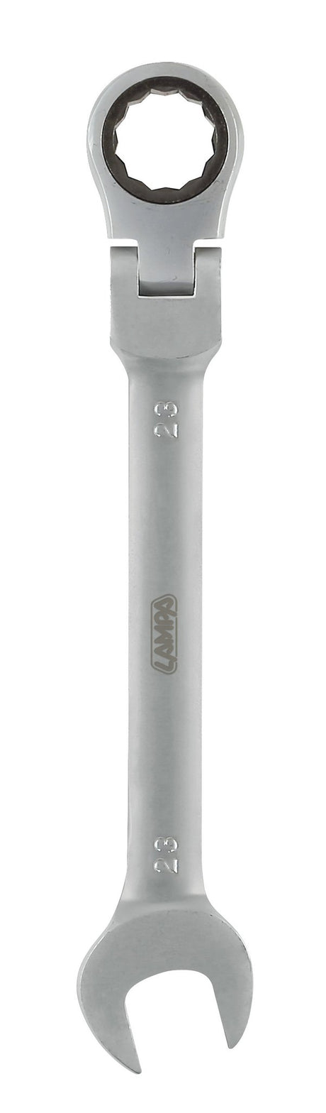 Lampa Chiave combinata con cricchetto snodato - 23 mm 59565