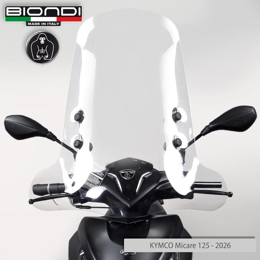 Biondi Parabrezza Z Trasparente + Attacchi WAYEL W1 E-Scooter 2020