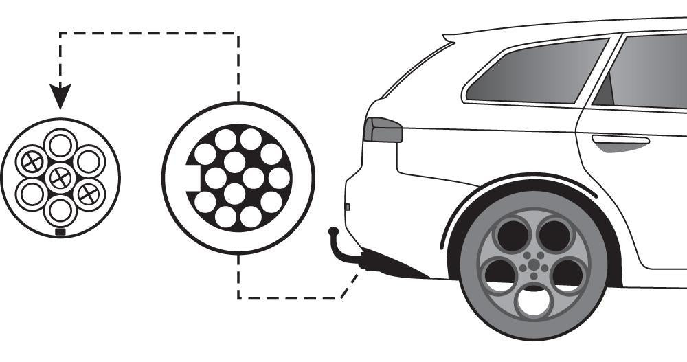 Thule Adattatore Presa Rimorchio da 13 a 7 Poli