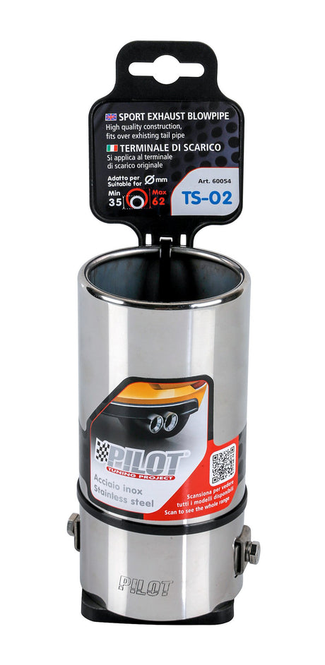 Pilot Terminale di scarico auto Taglio Diritto TS-02