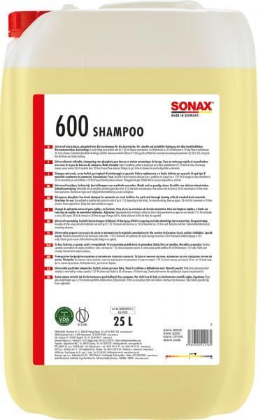 Sonax Shampoo per auto brillante con addolcente 25L