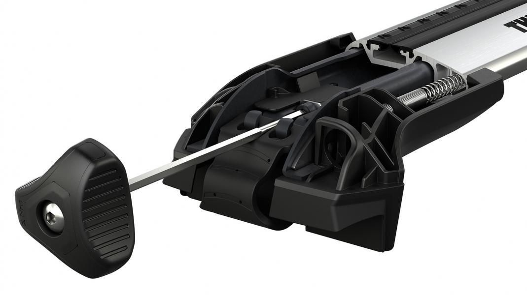 Thule Juego de 4 rieles de borde elevado para portaequipajes de techo 7204