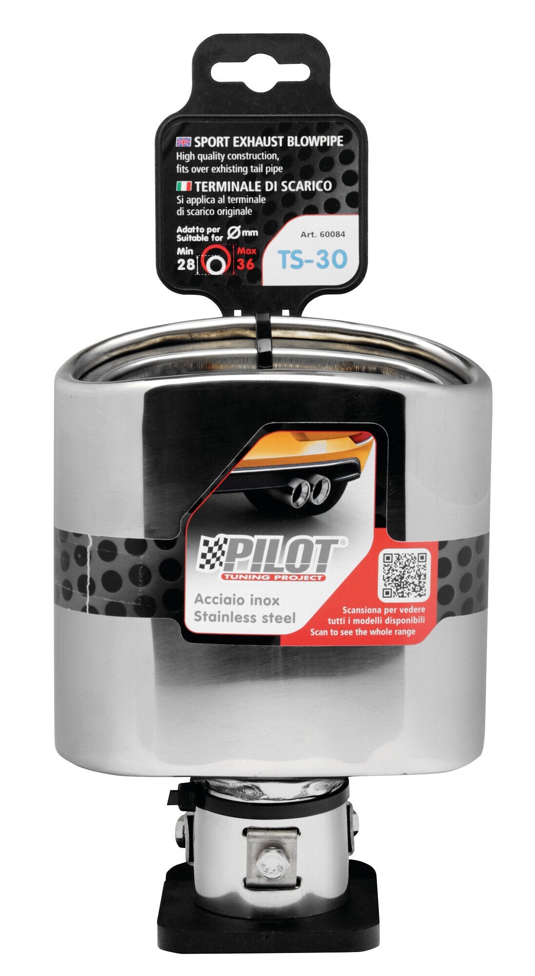 Pilot Terminale di scarico auto Taglio Diritto TS-30