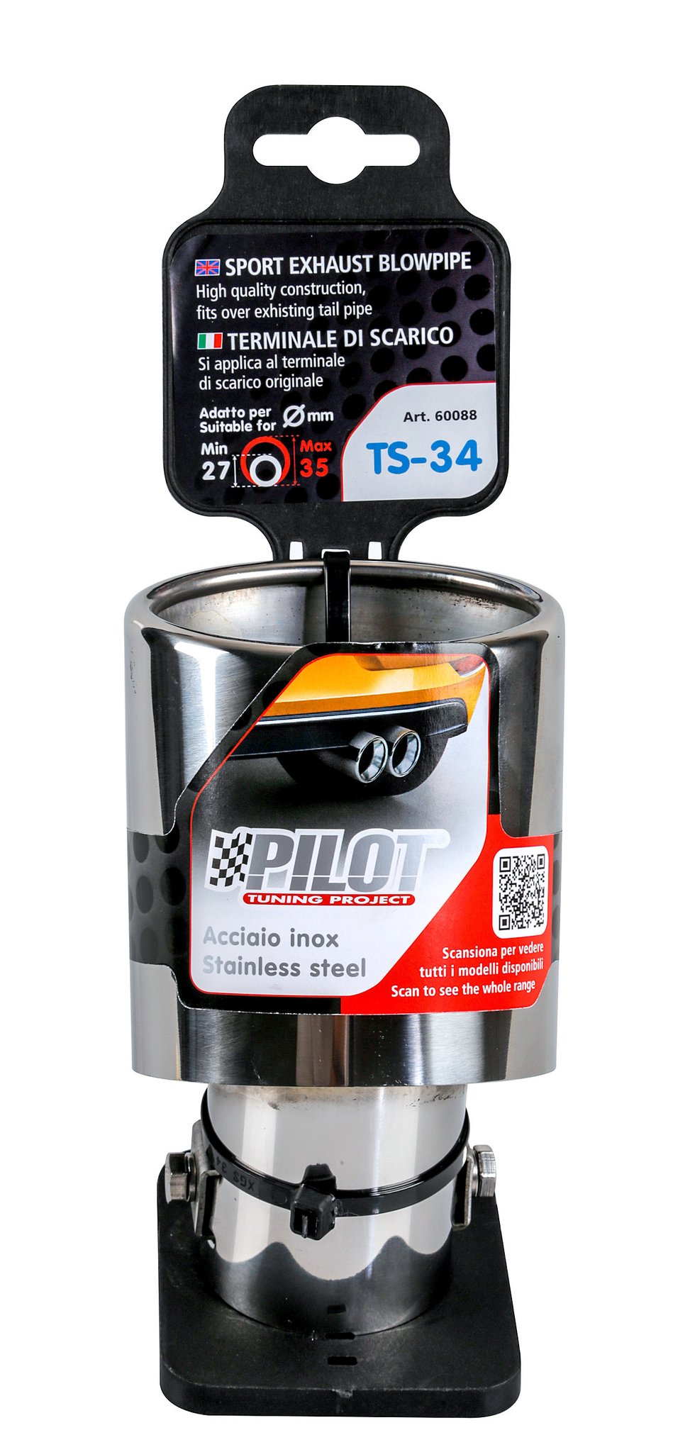 Pilot Terminale di scarico auto Gomito TS-34