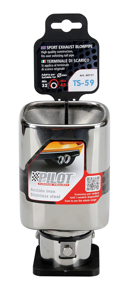 Pilot Terminale di scarico auto Taglio Diagonale TS-59