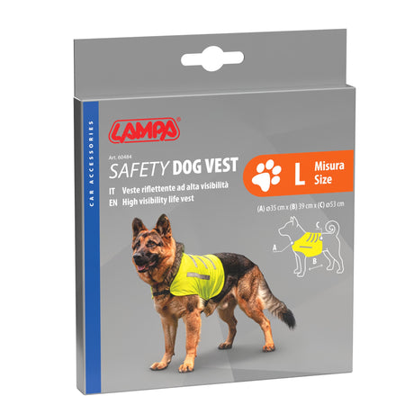 Lampa Dog Safety vest, veste riflettente ad alta visibilità - L 60484