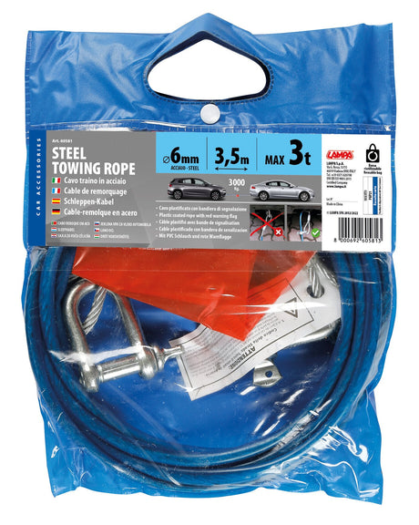 Lampa Cavo traino in acciaio 3000 kg 60581