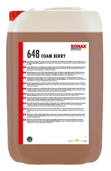 Sonax Schiuma detergente ai frutti di bosco 25 L